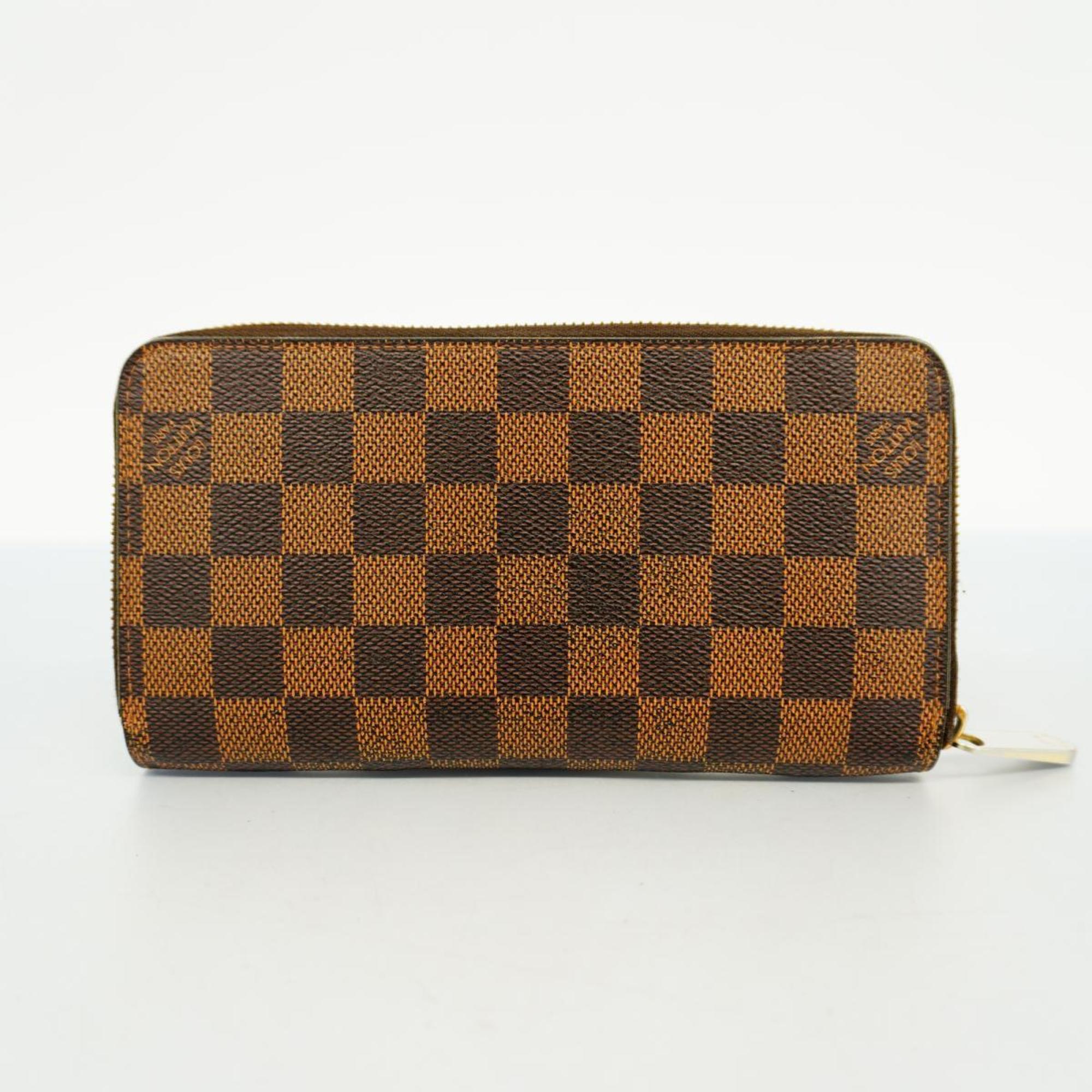 Louis Vuitton Long Wallet Damier Zippy N60015 Ebene Men's Women's