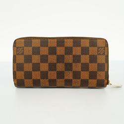 Louis Vuitton Long Wallet Damier Zippy N60015 Ebene Men's Women's