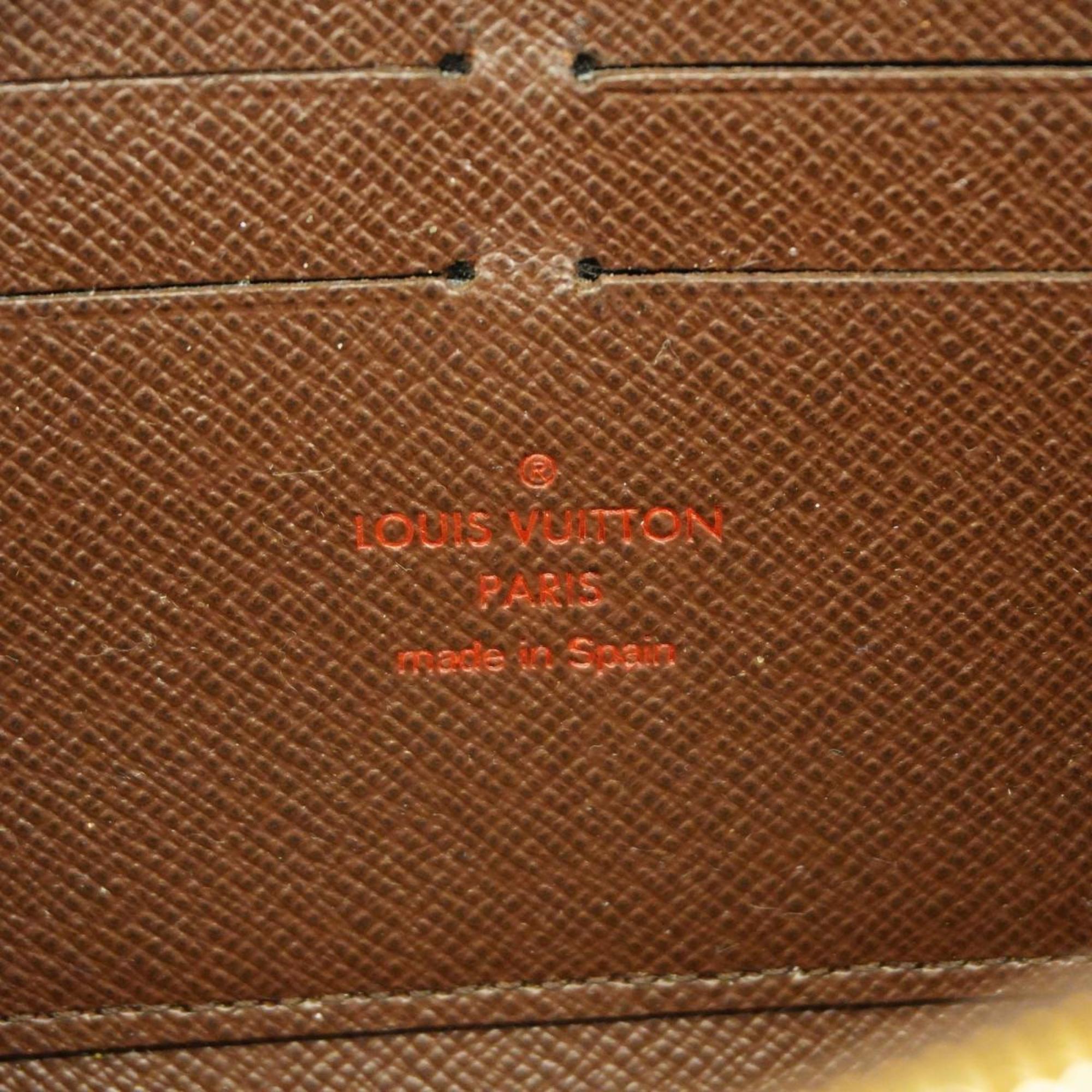 Louis Vuitton Long Wallet Damier Zippy N60015 Ebene Men's Women's