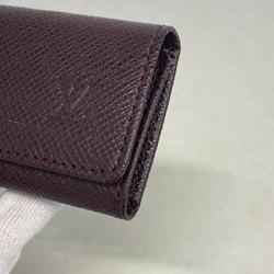 Louis Vuitton Key Case Taiga Multicle 4 M30526 Acajou Men's