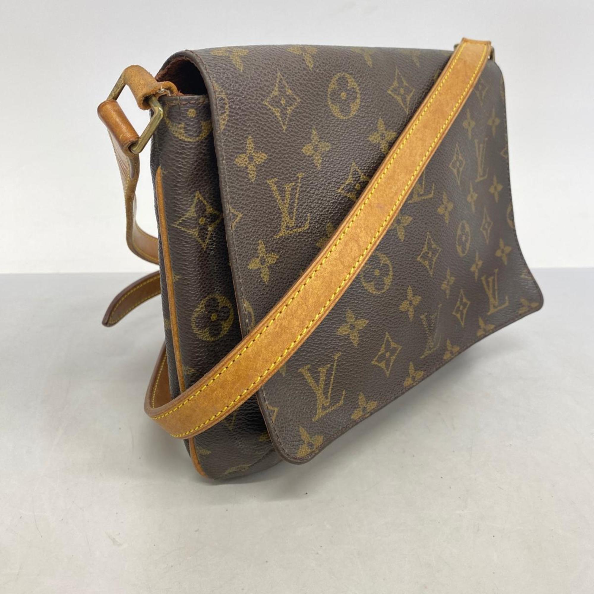 Louis Vuitton Shoulder Bag Monogram Musette Tango Long Strap M51388 Brown Women's