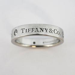 Tiffany ring flat band 3PD diamond Pt950 platinum ladies