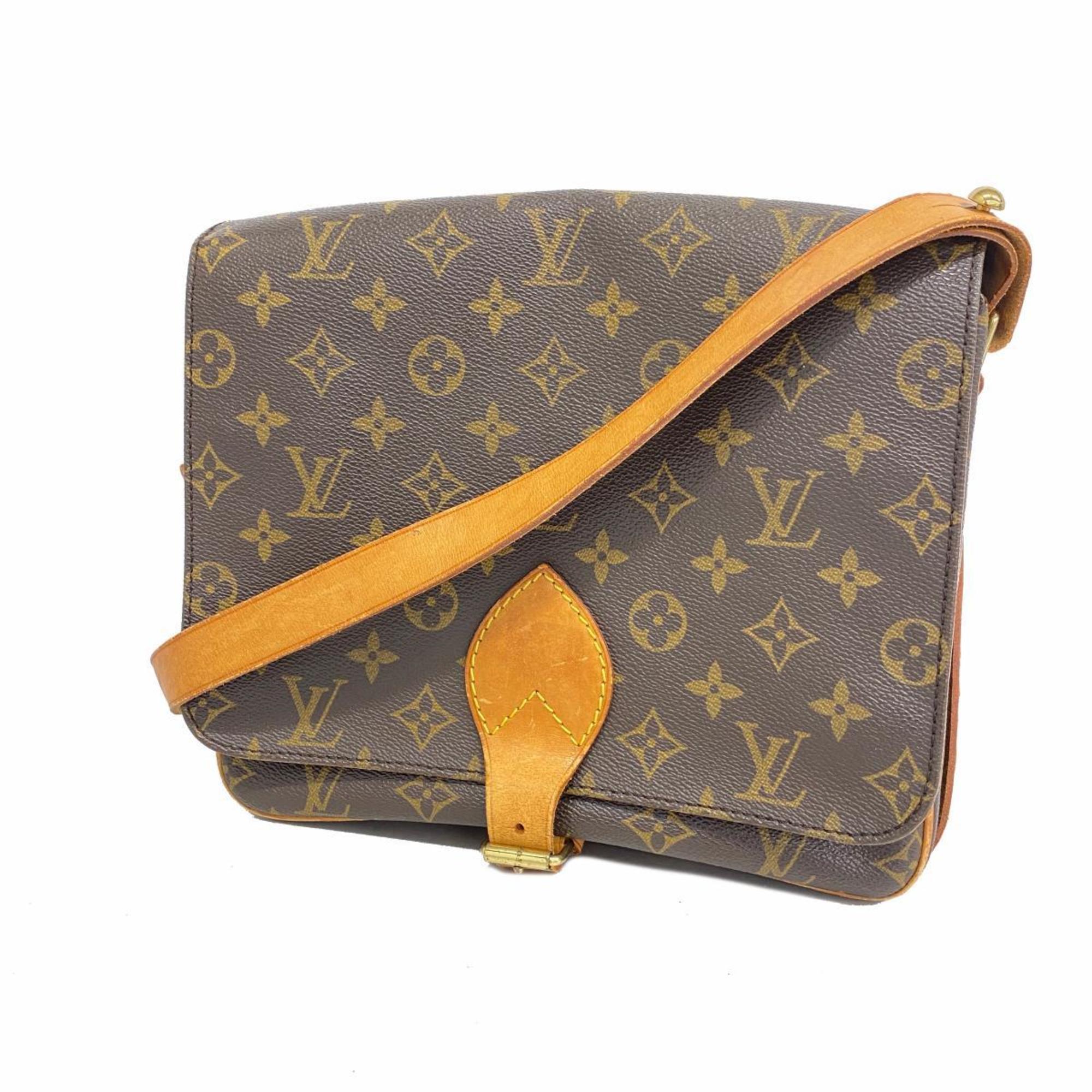 Louis Vuitton Shoulder Bag Monogram Cartesier GM M51252 Brown Ladies