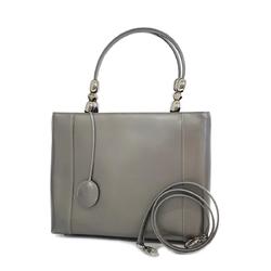 Christian Dior handbag Marispearl leather grey ladies