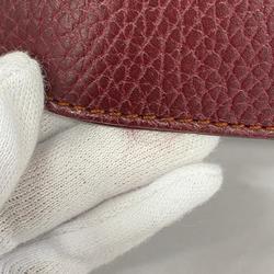 Cartier Clutch Bag Must Leather Bordeaux Women's