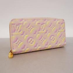 Louis Vuitton Long Wallet Monogram Empreinte Zippy M81299 Light Pink Ladies