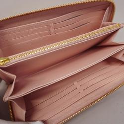 Louis Vuitton Long Wallet Monogram Empreinte Zippy M81299 Light Pink Ladies