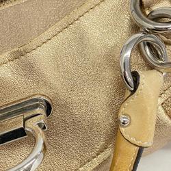 Salvatore Ferragamo handbag Gancini leather gold ladies