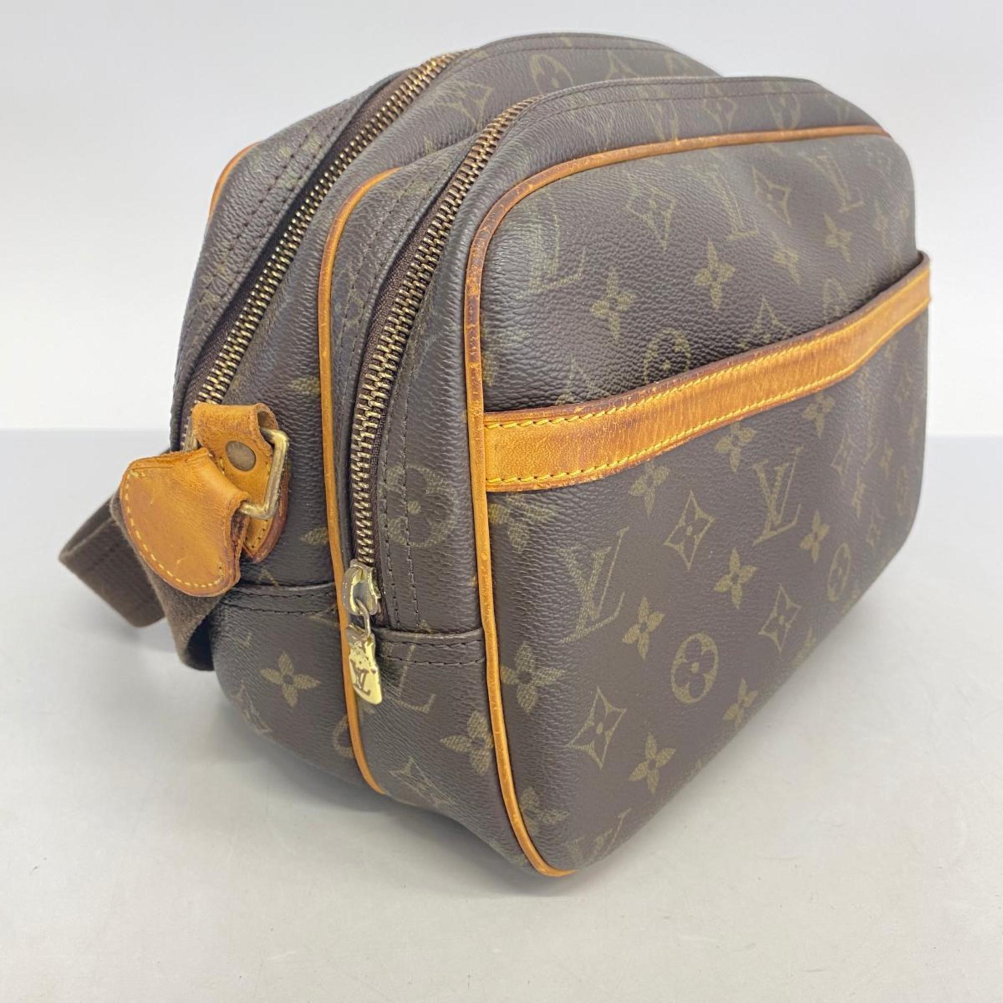 Louis Vuitton Shoulder Bag Monogram Reporter PM M45254 Brown Ladies