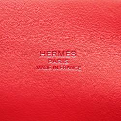 Hermes Handbag Bolide 1923 25 Z Stamp Evercolor Jaune Ambre Rose Azalee Women's