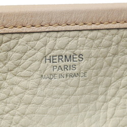 Hermes Shoulder Bag Evelyn 1PM J Stamp Taurillon Clemence White Women's