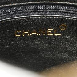 Chanel Shoulder Bag Matelasse Caviar Skin Black Women's