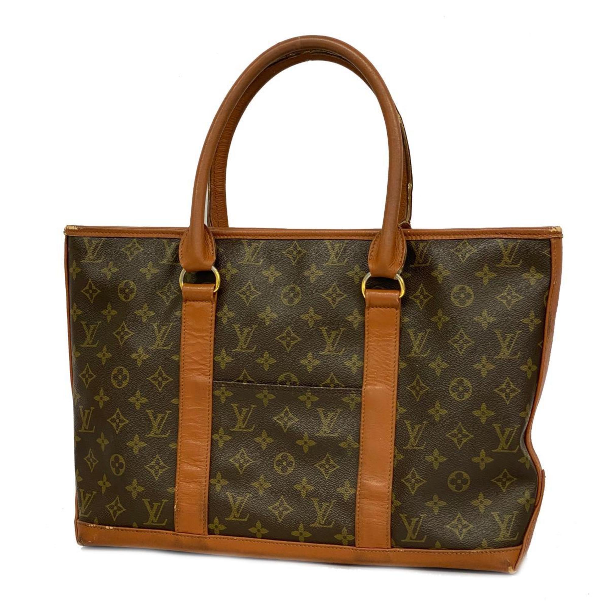 Louis Vuitton Tote Bag Monogram Weekend PM M42425 Brown Ladies