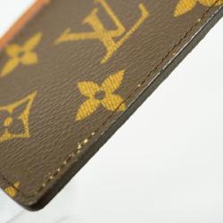 Louis Vuitton Business Card Holder/Card Case Monogram Porte Carte Sample M61733 Brown Men's/Women's