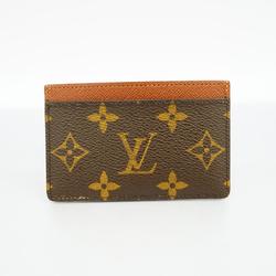 Louis Vuitton Business Card Holder/Card Case Monogram Porte Carte Sample M61733 Brown Men's/Women's