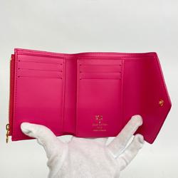 Louis Vuitton Tri-fold Wallet Nanogram Portefeuille Victorine M82234 Rose Ladies