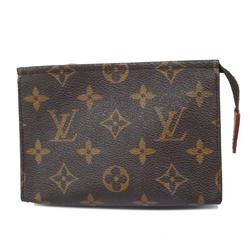 Louis Vuitton Pouch Monogram Poche Toilette 15 M47546 Brown Women's