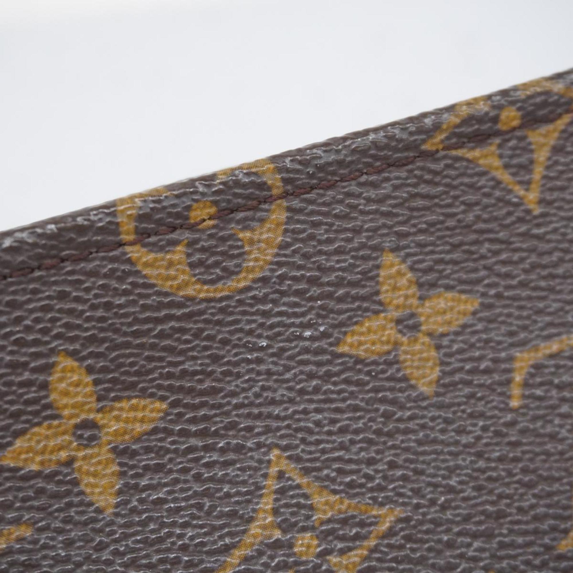 Louis Vuitton Pouch Monogram Poche Toilette 15 M47546 Brown Women's