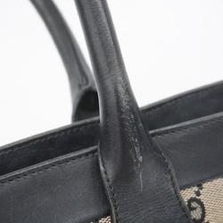 Gucci Tote Bag GG Canvas 002 1119 Black Hardware Women's