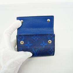 Louis Vuitton Tri-fold Wallet Taigarama Discovery Compact M67620 Cobalt Men's