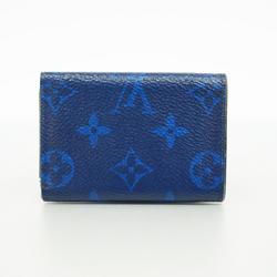 Louis Vuitton Tri-fold Wallet Taigarama Discovery Compact M67620 Cobalt Men's