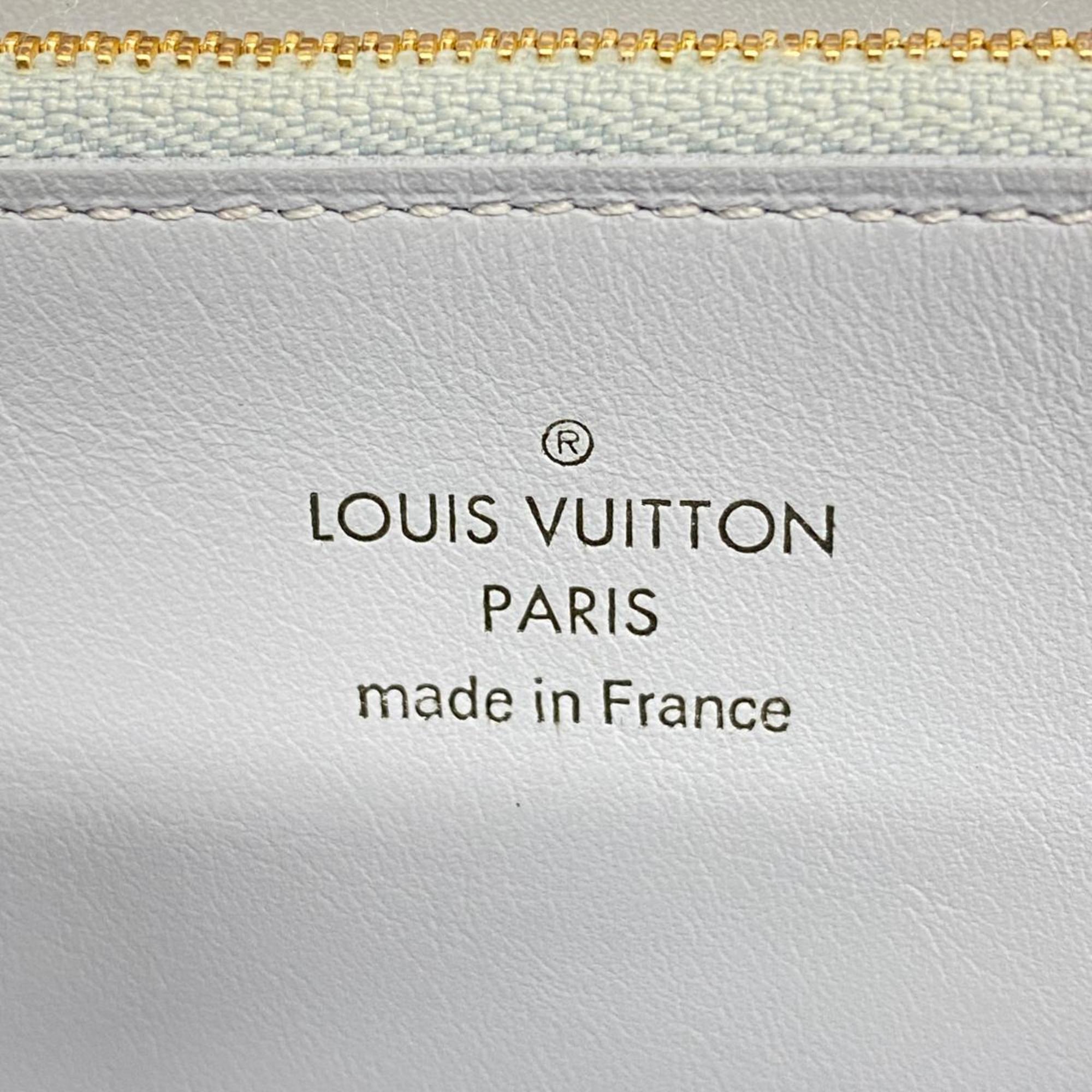 Louis Vuitton Long Wallet Taurillon Portefeuille Comet M69504 Cream Men's Women's