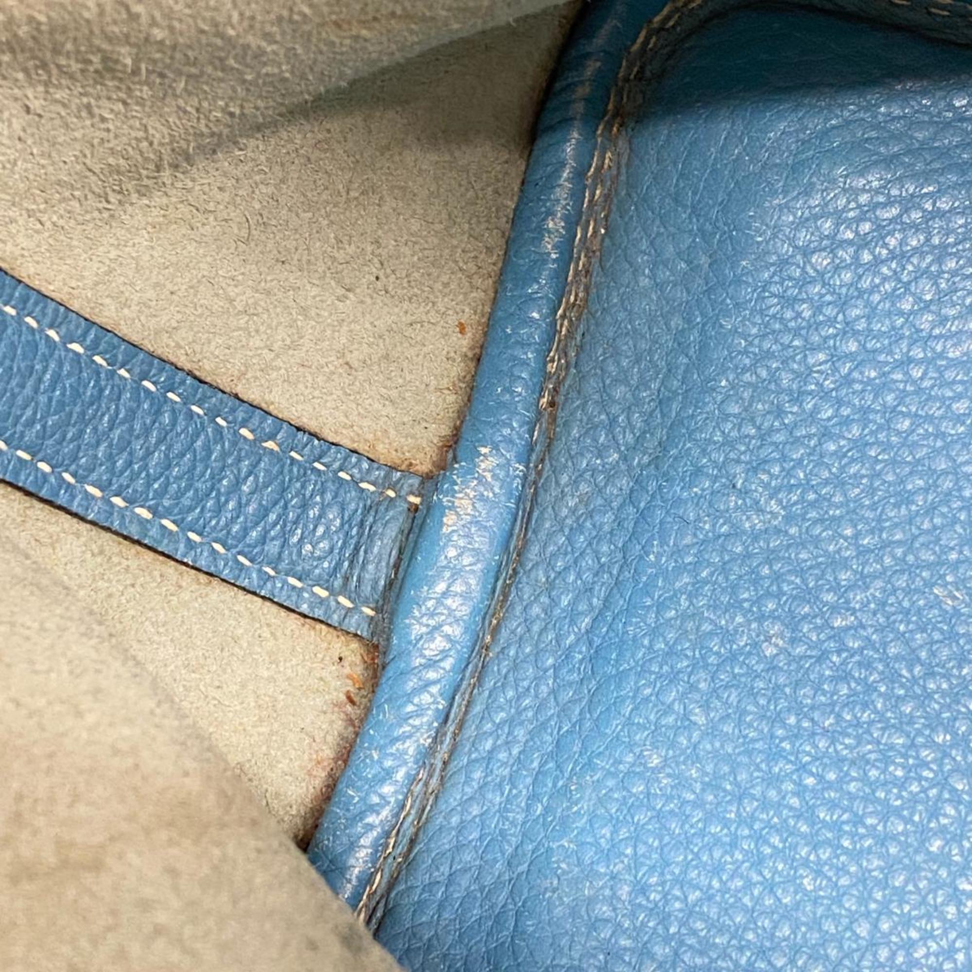 Hermes handbag Picotin PM E stamp Togo blue jean ladies