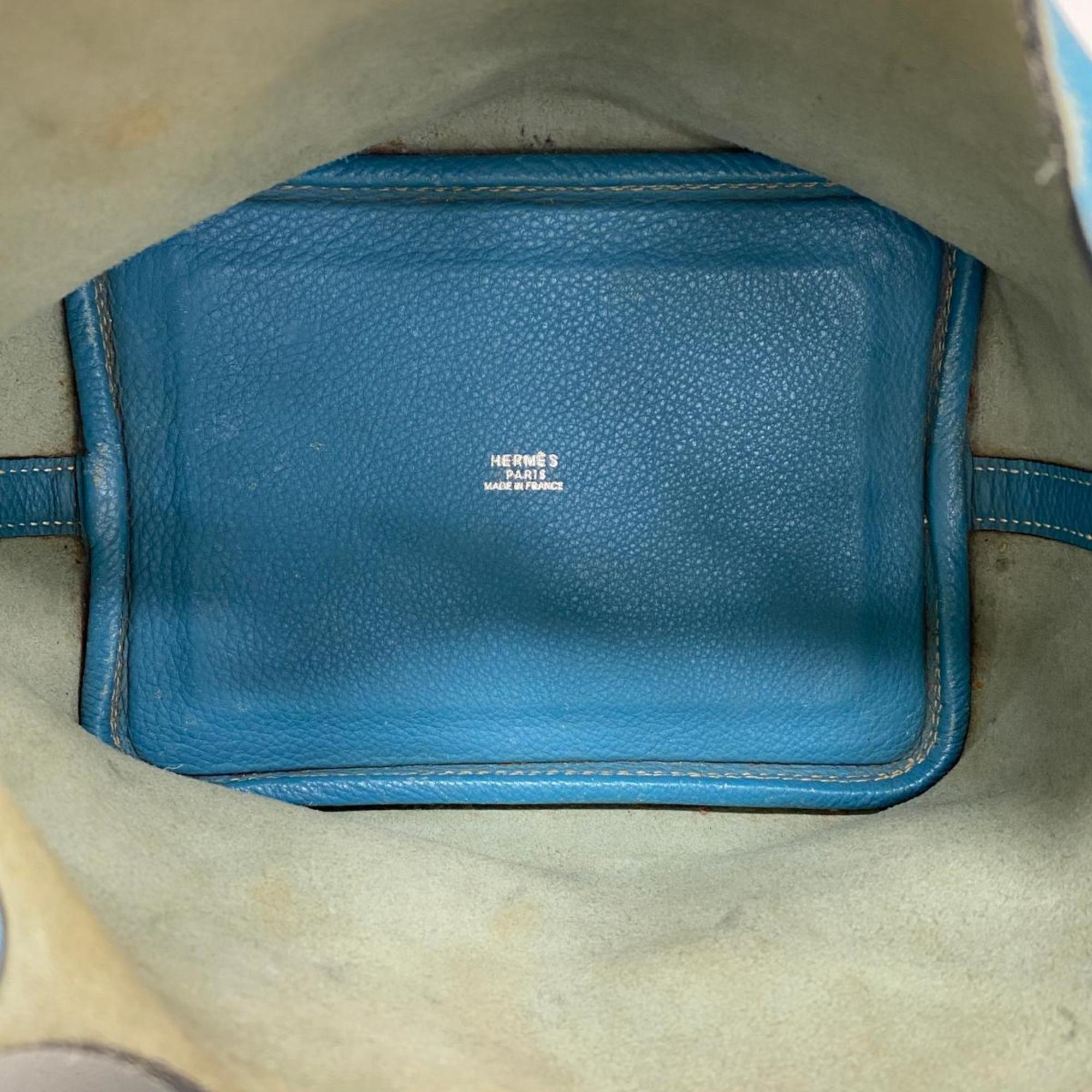 Hermes handbag Picotin PM E stamp Togo blue jean ladies