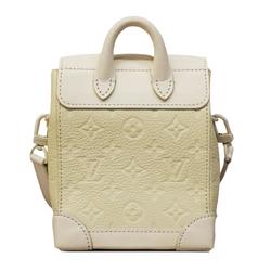 Louis Vuitton Handbag Monogram Taurillon Nano Steamer M83053 Full Moon Ladies