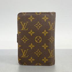 Louis Vuitton Wallet Monogram Porte Papier Zip M61207 Brown Women's