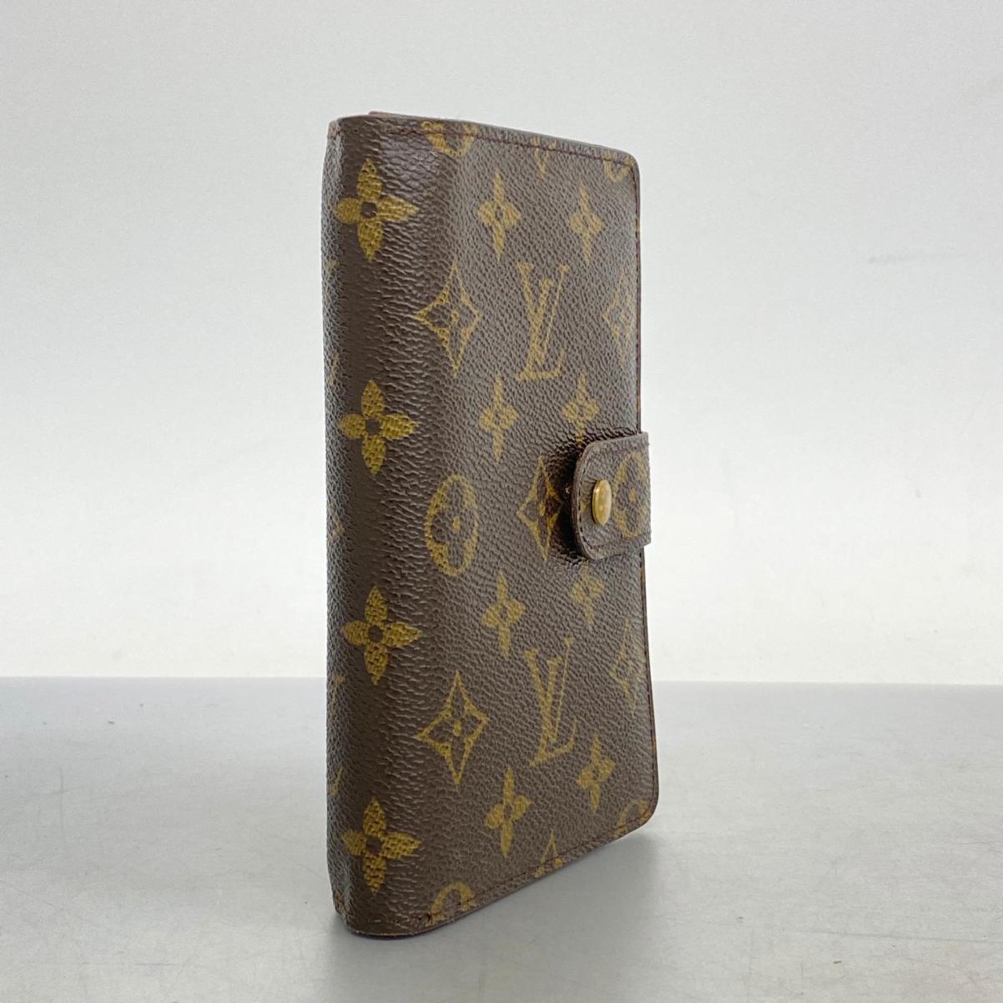 Louis Vuitton Wallet Monogram Porte Papier Zip M61207 Brown Women's