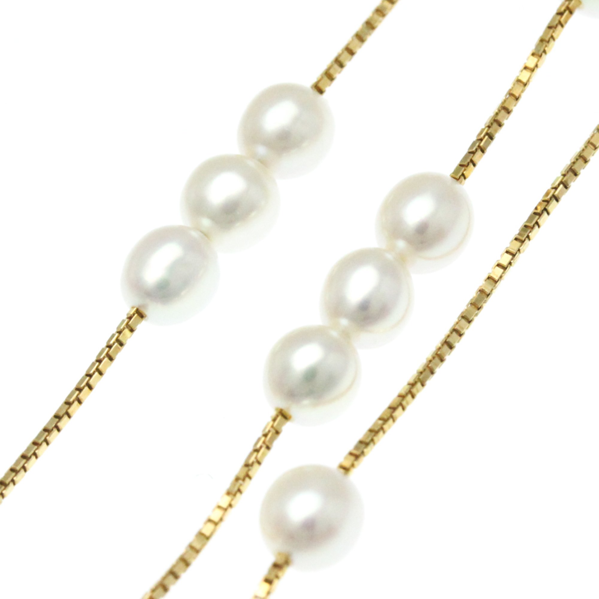 Tasaki Pearl Necklace Yellow Gold (18K) Pearl Men,Women Fashion Pendant Necklace (Gold)