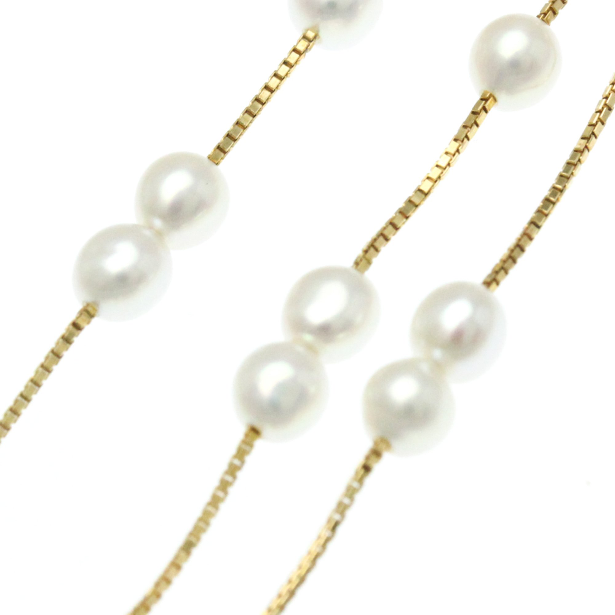 Tasaki Pearl Necklace Yellow Gold (18K) Pearl Men,Women Fashion Pendant Necklace (Gold)