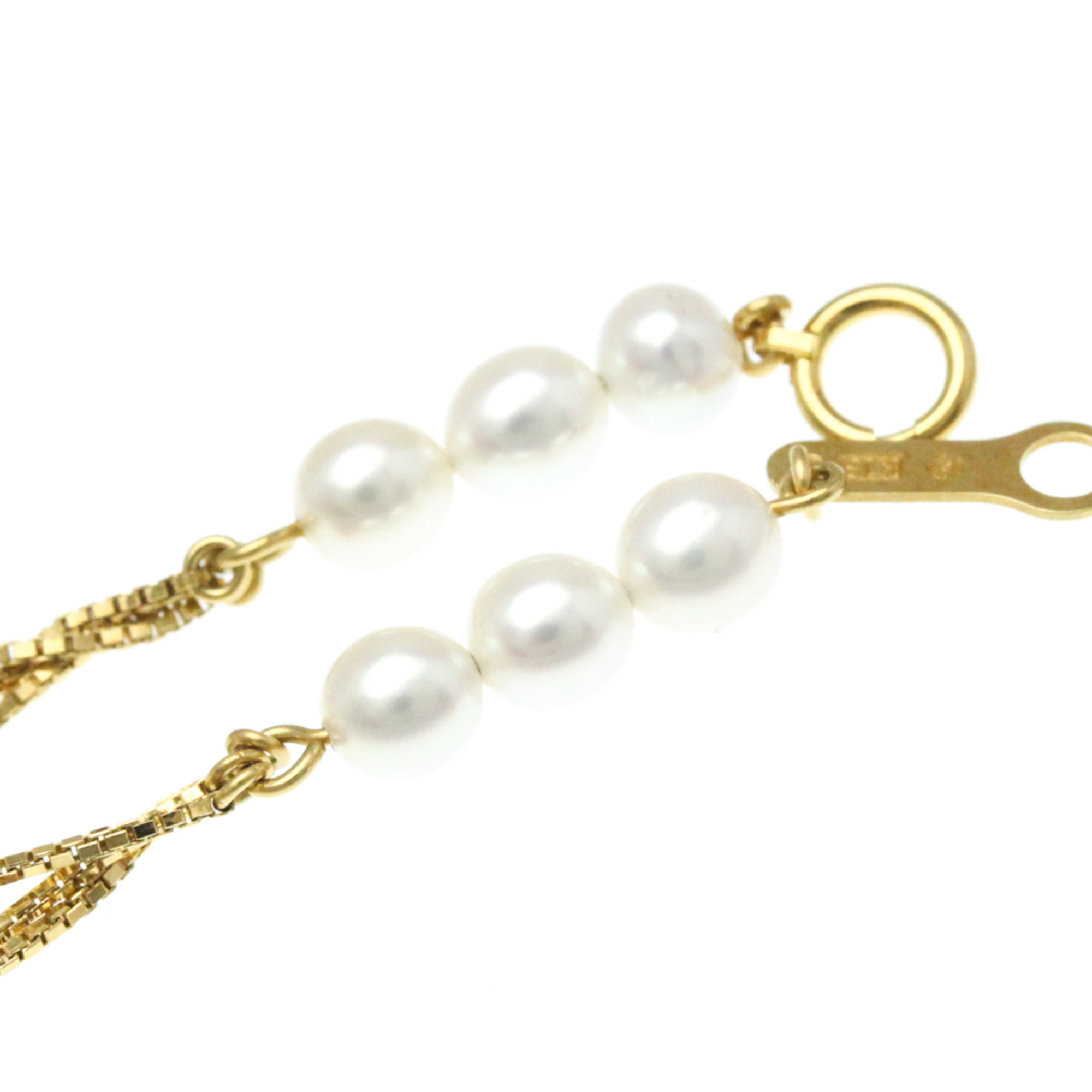 Tasaki Pearl Necklace Yellow Gold (18K) Pearl Men,Women Fashion Pendant Necklace (Gold)