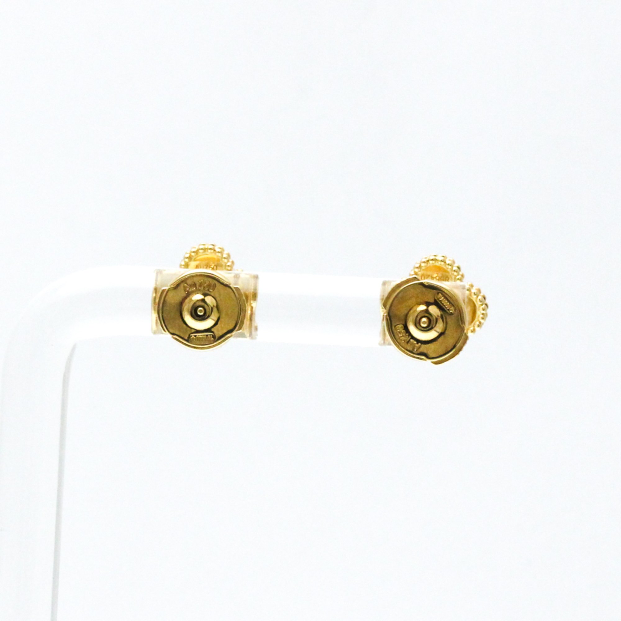 Van Cleef & Arpels Sweet Alhambra VCARG12000 Onyx Yellow Gold (18K) Stud Earrings Gold