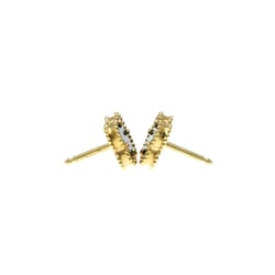 Van Cleef & Arpels Sweet Alhambra VCARG12000 Onyx Yellow Gold (18K) Stud Earrings Gold