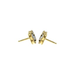 Van Cleef & Arpels Sweet Alhambra VCARG12000 Onyx Yellow Gold (18K) Stud Earrings Gold