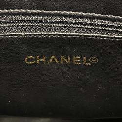 Chanel Shoulder Bag Chain Caviar Skin Black Women's