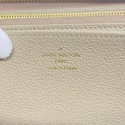 Louis Vuitton Long Wallet Monogram Empreinte Bicolor Zippy M69794 Tourtrell Creme Ladies