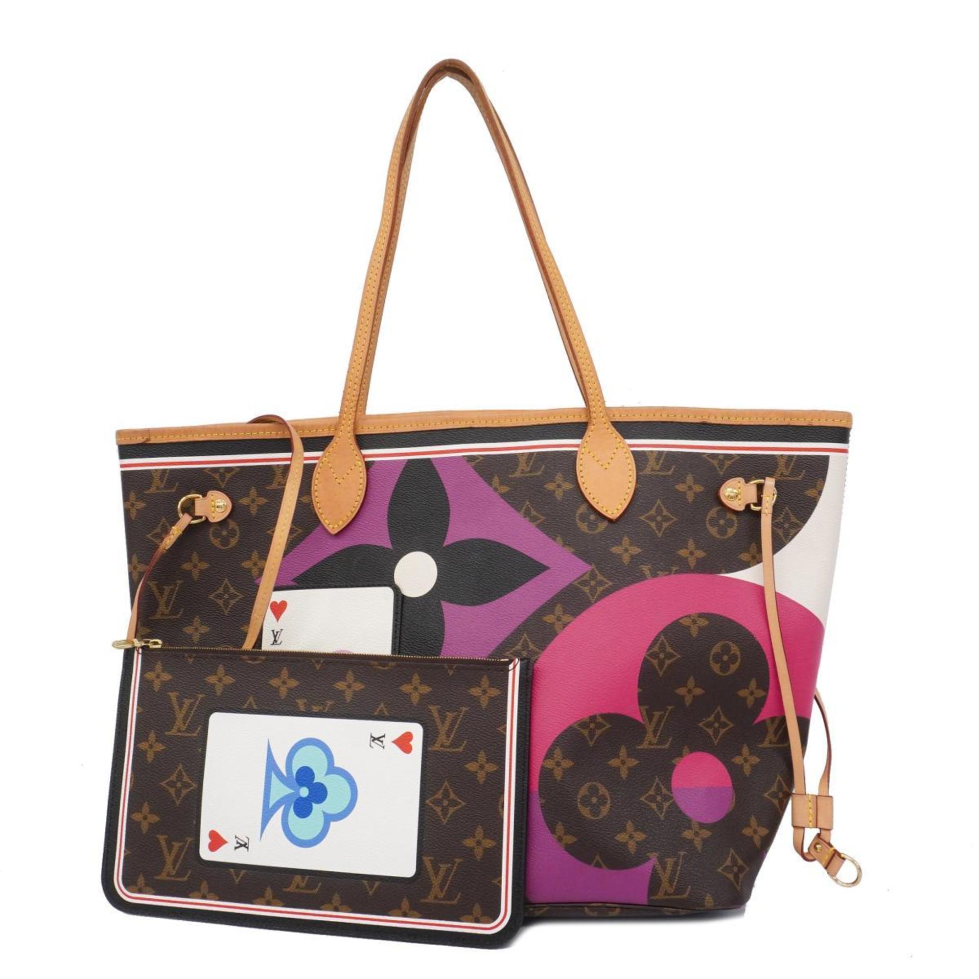 Louis Vuitton Tote Bag Game On Monogram Neverfull MM M57452 Brown Women's