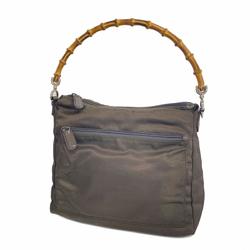 Gucci Bamboo Handbag 000 2404 0509 Nylon Brown Women's