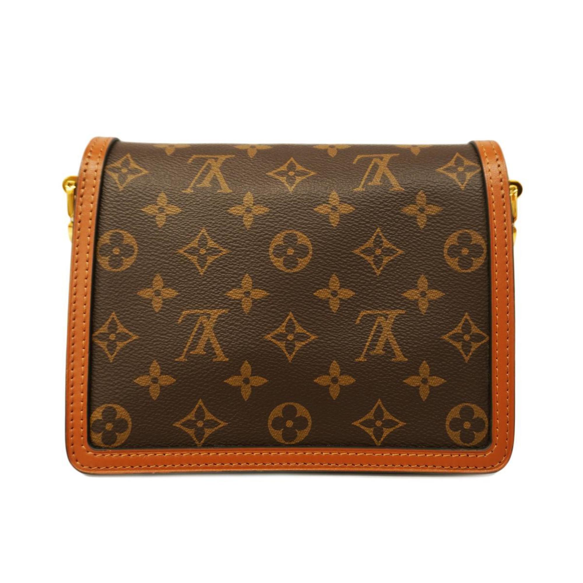 Louis Vuitton Shoulder Bag Monogram Reverse Dauphine MINI M45959 Brown Ladies