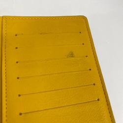 Louis Vuitton Long Wallet Taurillon Portefeuille Brazza M58194 Ocher Men's