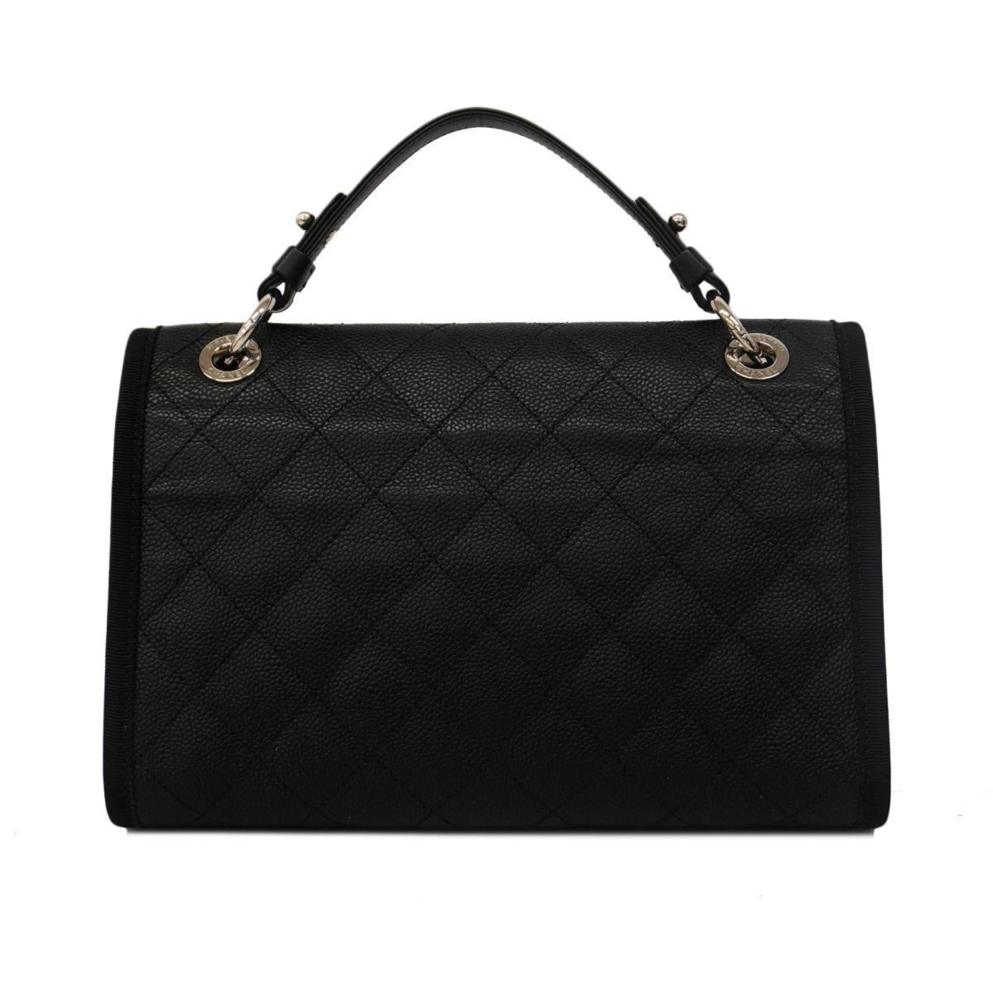 Chanel handbag Matelasse caviar skin black ladies