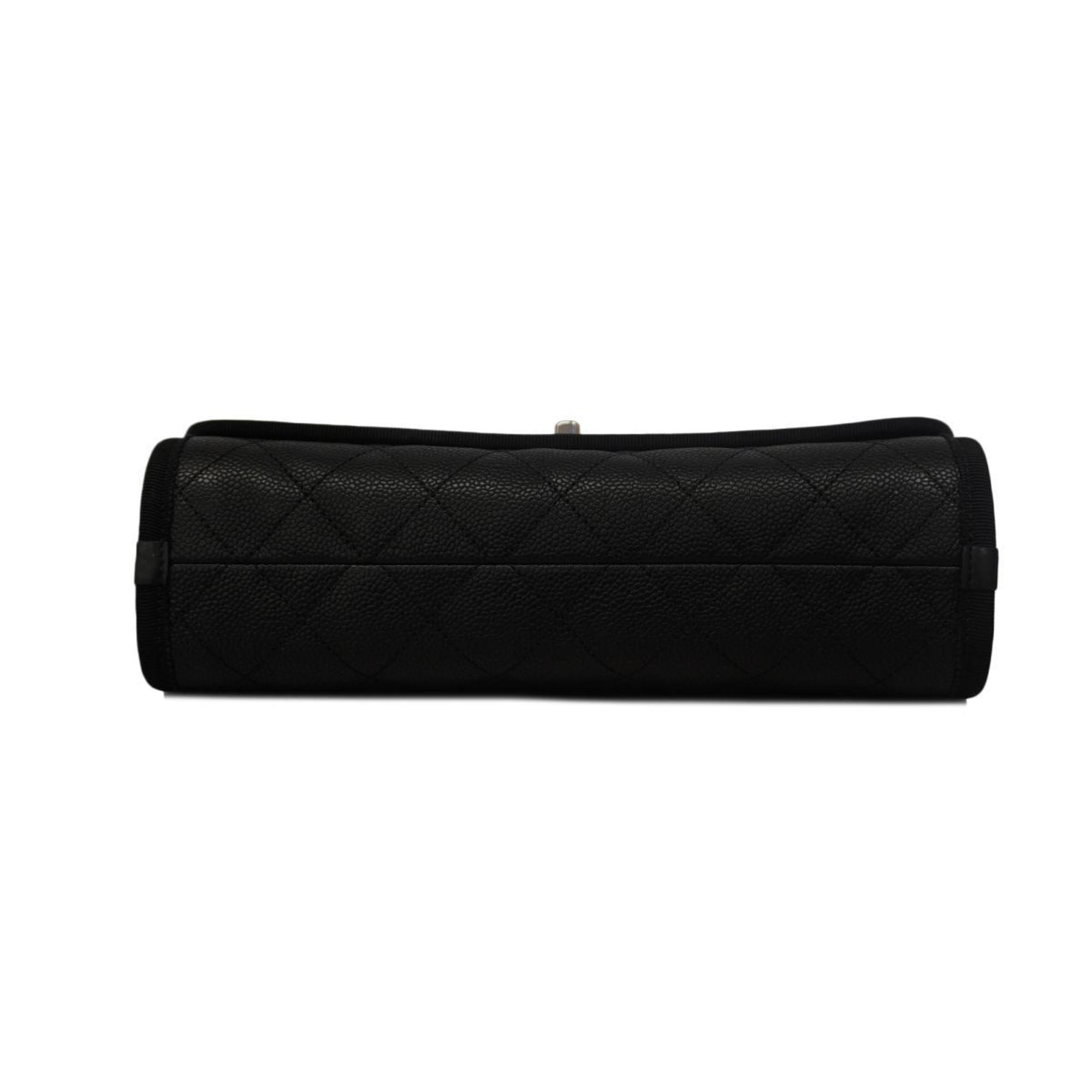 Chanel handbag Matelasse caviar skin black ladies