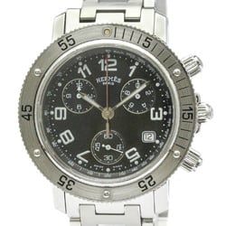 Polished HERMES Clipper Diver Chronograph Quartz Mens Watch CL2.910 BF571296