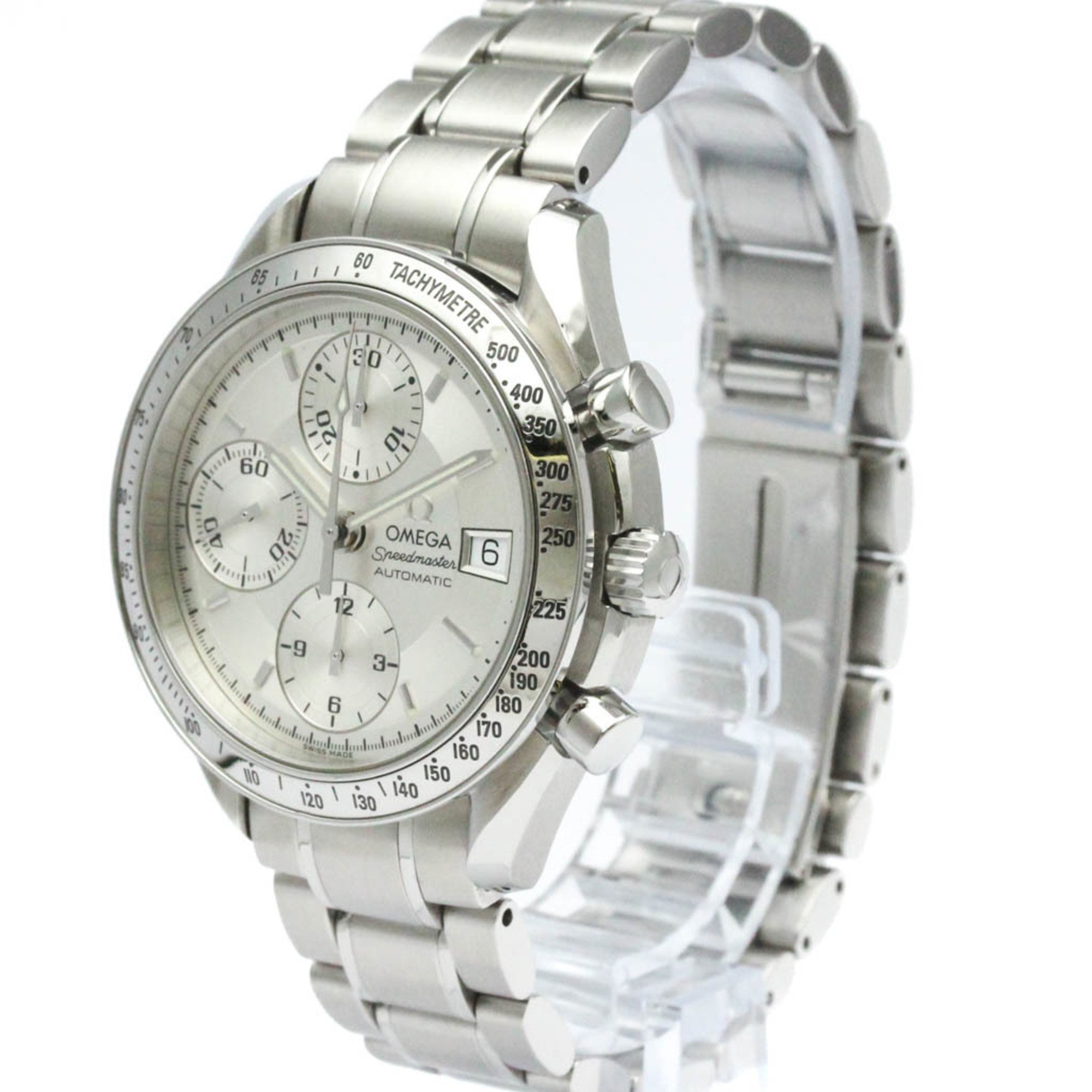 Polished OMEGA Speedmaster Date Steel Automatic Mens Watch 3513.30 BF572603