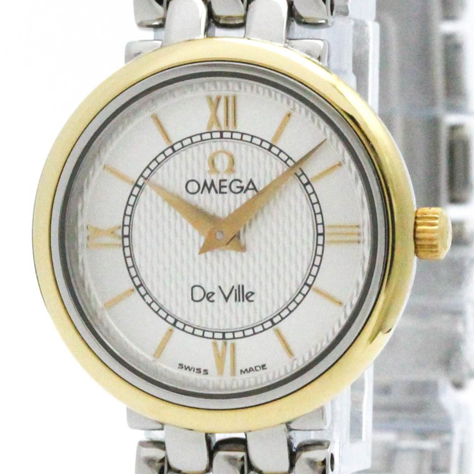 OMEGA De Ville Prestige Gold Plated Steel Quartz Ladies Watch 7374.31 BF572564