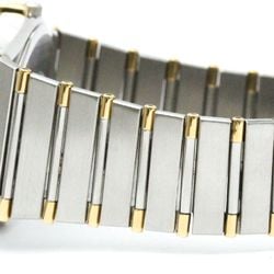 Polished OMEGA Constellation 18K Gold Steel Quartz Mens Watch 396.1070 BF574251