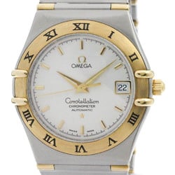 Polished OMEGA Constellation 18K Gold Steel Automati Mens Watch 1202.30 BF572321